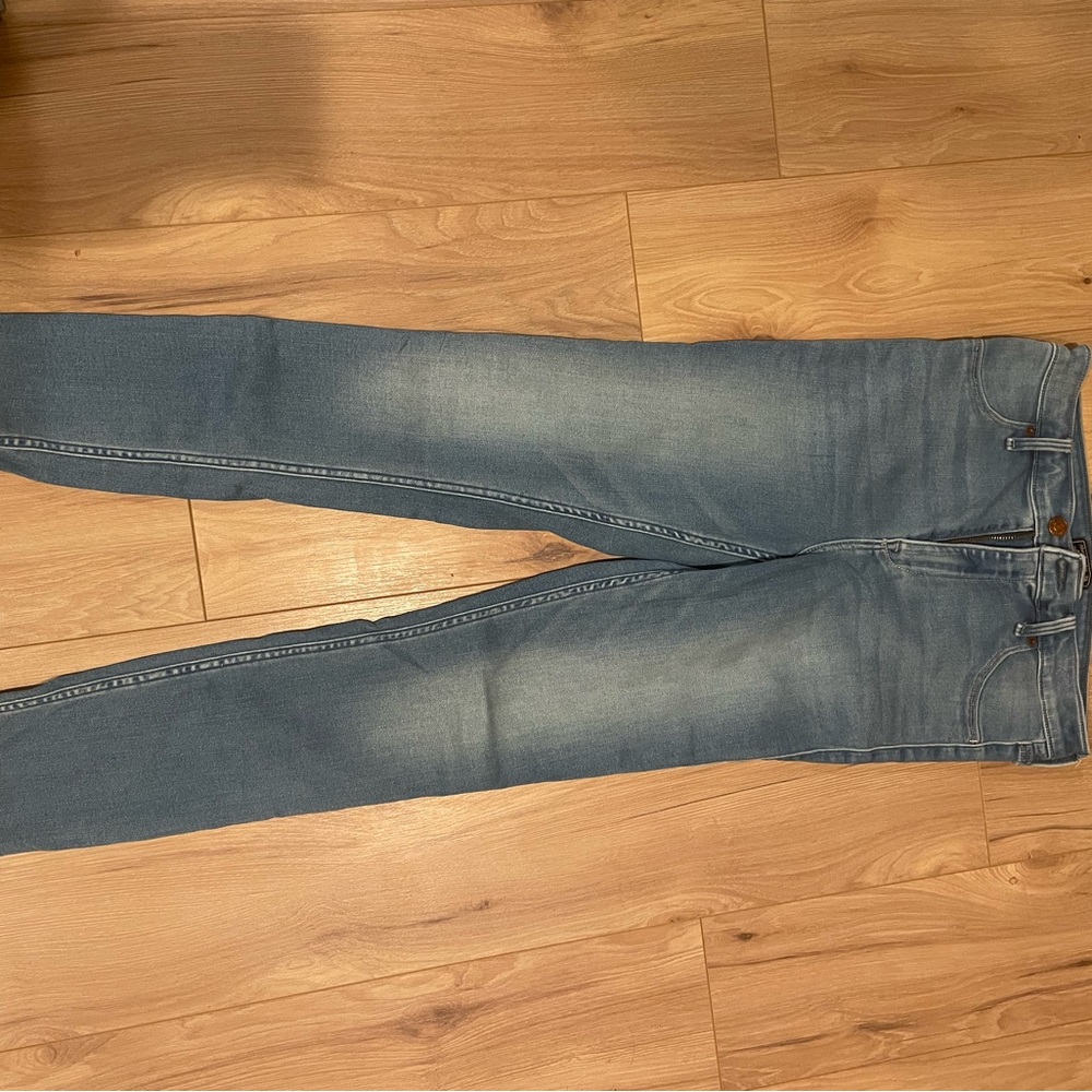 Abercrombie & Fitch Men's Light Blue Skinny Jeans
